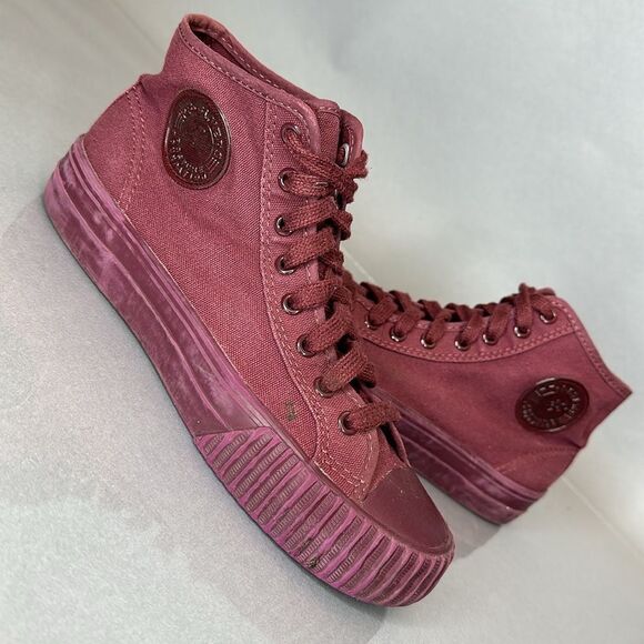 PF Flyers Vulcanized Posture foundation burgundy plum unisex W7.5/M6 (1508) - Picture 4 of 11